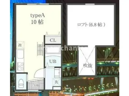 アーリーガーデン横濱山手I(ワンルーム/1階)の間取り写真