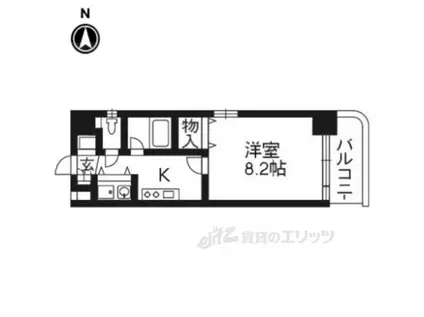 マジェスティ(1K/3階)の間取り写真