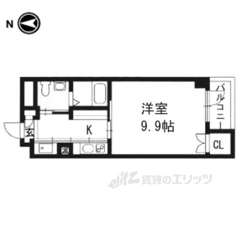 つばらつばら(1K/3階)の間取り写真