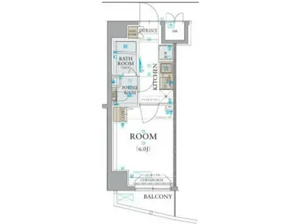 ARTESSIMO VITA(1K/4階)の間取り写真