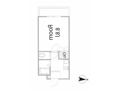 GRC OPUS BEPPU(1K/1階)の間取り写真