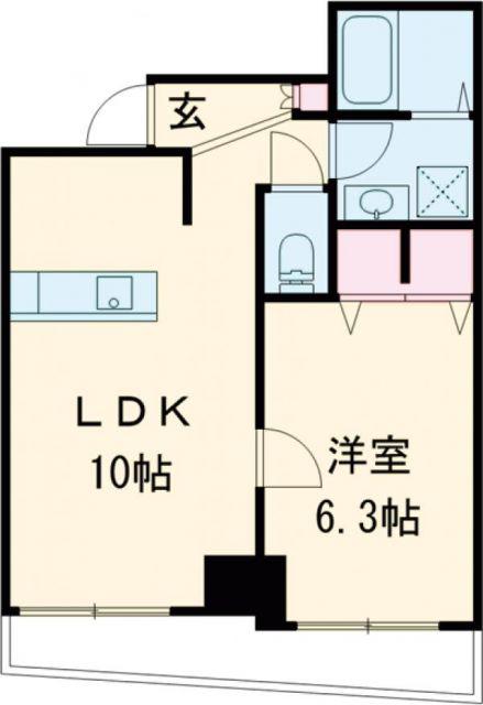 トウイナーズマンション(1LDK/11階)の間取り写真