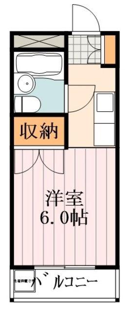 コーポ・喜(1K/1階)の間取り写真