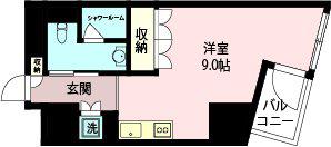 エスティメゾン板橋C6(ワンルーム/4階)の間取り写真