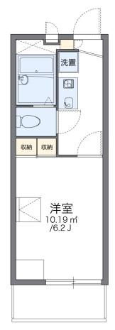 レオパレス西本町(1K/3階)の間取り写真