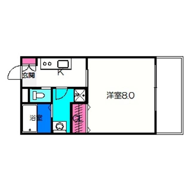 VILLA KITAHANADA(1K/1階)の間取り写真