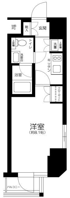 ARTESSIMO PREND(1K/3階)の間取り写真