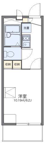 レオパレス太閤(1K/2階)の間取り写真