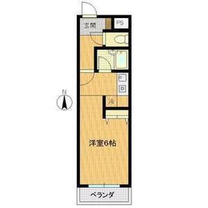 ランド雅(1K/4階)の間取り写真