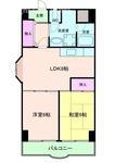 グリーンプラザマンション(2LDK/4階)の間取り写真