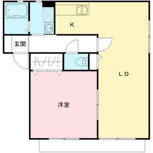 コンフォール(1LDK/2階)の間取り写真