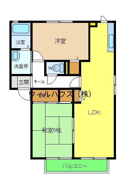 ファミール取石(2LDK/1階)の間取り写真
