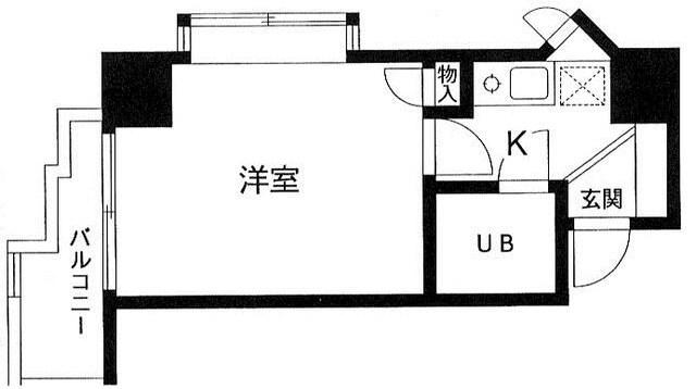 第11笠原ビル(1K/9階)の間取り写真