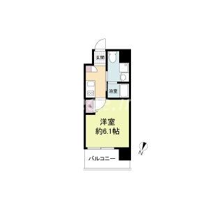 LIVECASA上新庄(1K/9階)の間取り写真