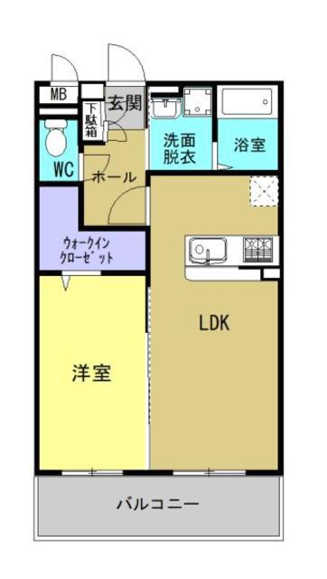 ユーミーマンショントルス(1LDK/2階)の間取り写真