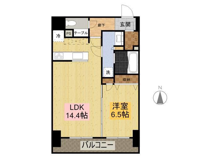 ブレシア銀座イースト(1LDK/12階)の間取り写真
