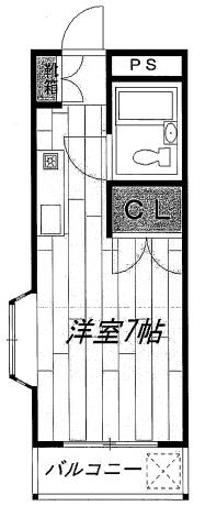 アイコート東長崎(ワンルーム/2階)の間取り写真