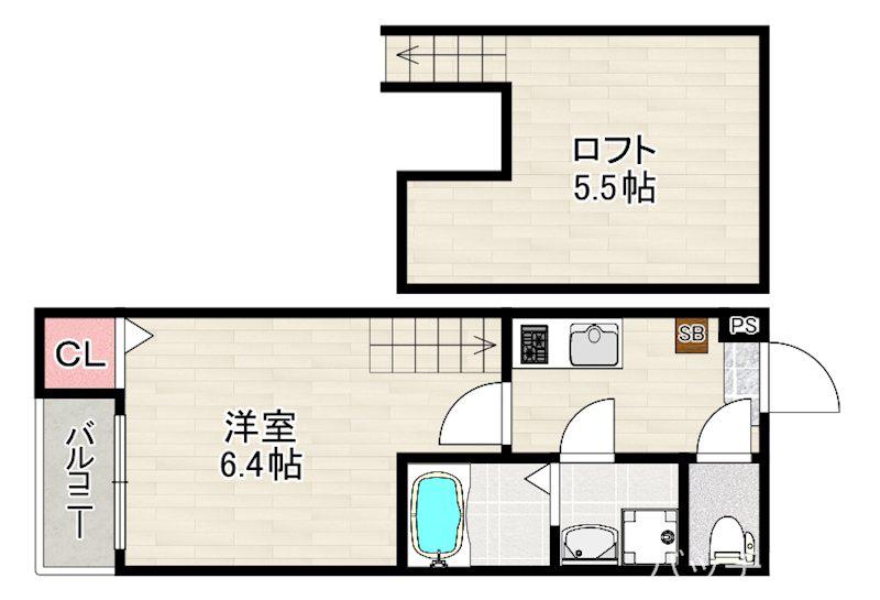 OBAHAUS KANAYAMA(1K/2階)の間取り写真