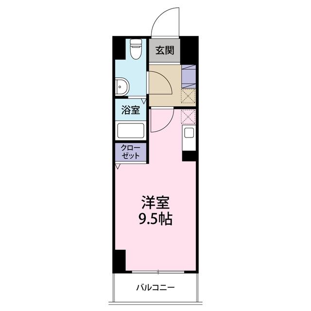 CASA IL SOLE(ワンルーム/11階)の間取り写真