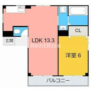 大野コーポ(1LDK/1階)の間取り写真