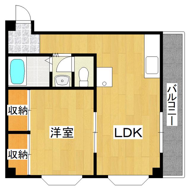 クラ36(1LDK/3階)の間取り写真
