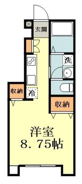 コモド フォレスタ(ワンルーム/1階)の間取り写真