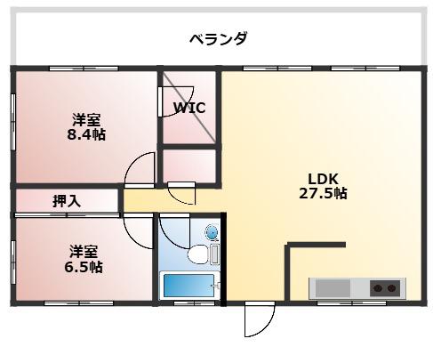PACIFIC KITAMAE APARTMENT(2LDK/4階)の間取り写真