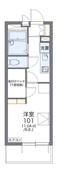 レオパレスヴィオラII(1K/2階)の間取り写真