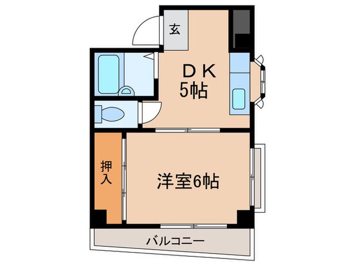 ストークイン・ラピタ(1DK/10階)の間取り写真