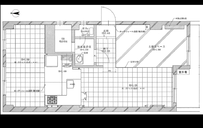 リエス福島太田町(1LDK/1階)の間取り写真