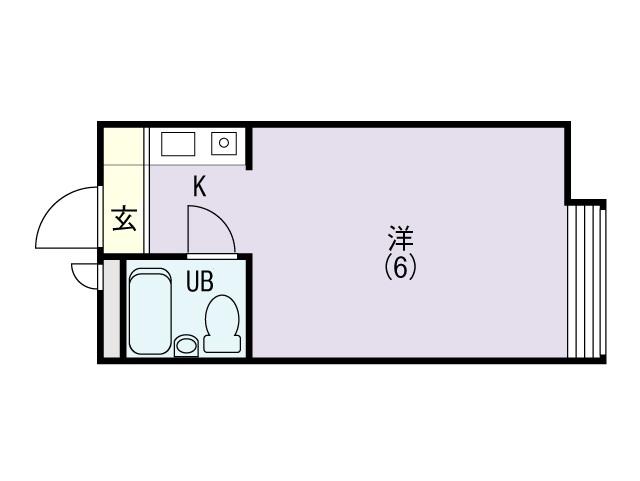 プログレスヤシロ南(ワンルーム/1階)の間取り写真