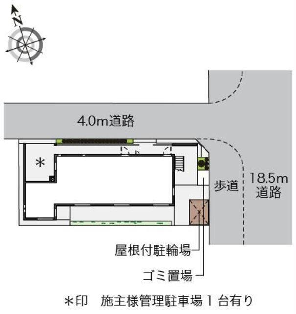 クレイノ志賀屋(1K/2階)の間取り写真