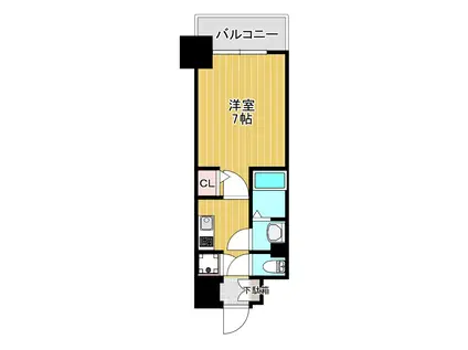 プロシード大阪NB3(1K/10階)の間取り写真
