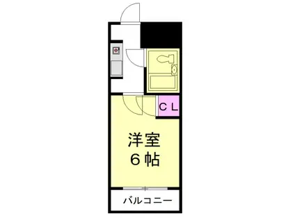 ハイツ 東浦和(1K/1階)の間取り写真