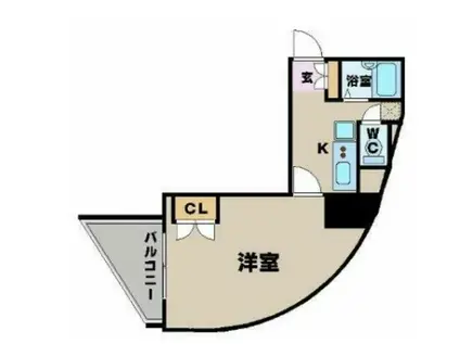 ヴェルト笹塚ツインI棟(1K/11階)の間取り写真