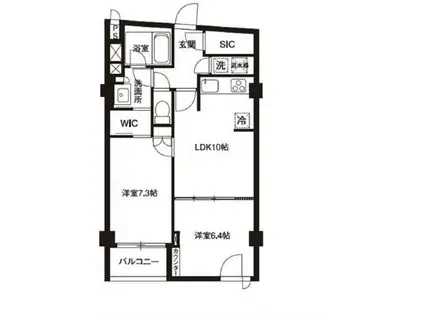 URBAN PARK代官山I アーバンパーク代官山I(2LDK/2階)の間取り写真