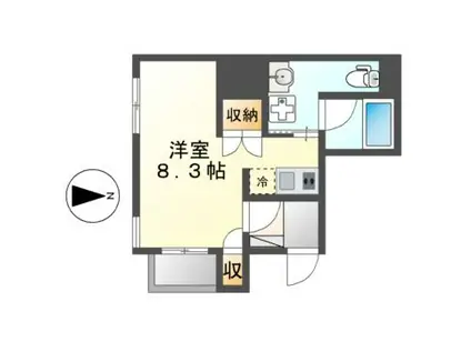 COMFORTささしまライブ(ワンルーム/9階)の間取り写真