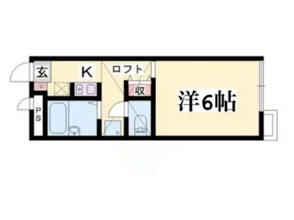 ＪＲ加古川線 滝野駅 徒歩42分 2階建 築27年(1K/1階)の間取り写真