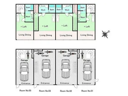 GLB砂押(ワンルーム/1階)の間取り写真