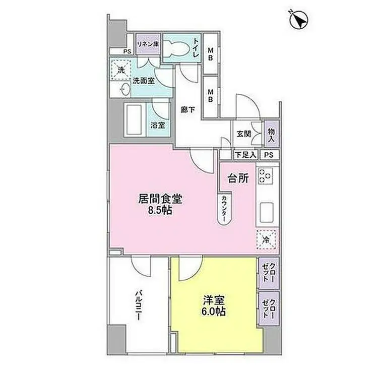 アルス中目黒ヴィルトレーテ 3階階 間取り