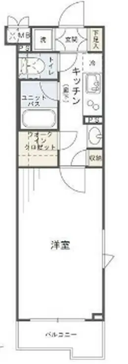 ルーブル中馬込弐番館 3階階 間取り