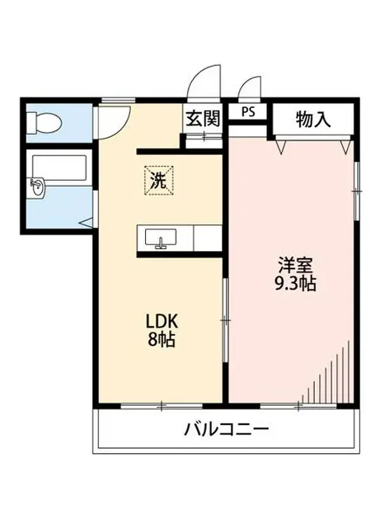 メビウスメルズ 1階階 間取り