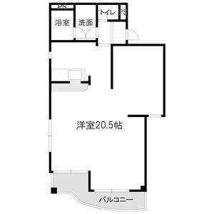 ESPRIT(ワンルーム/2階)の間取り写真