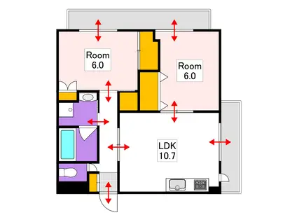 レジデンス斉藤II(3LDK/3階)の間取り写真