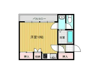 ルイーズ101(ワンルーム/1階)の間取り写真