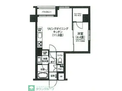 アイルプレミアム押上ノルド(1LDK/5階)の間取り写真