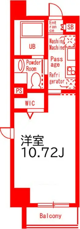 ブランシュエール 9階階 間取り
