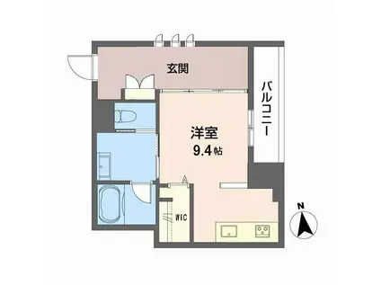 グランメゾン天神(ワンルーム/1階)の間取り写真