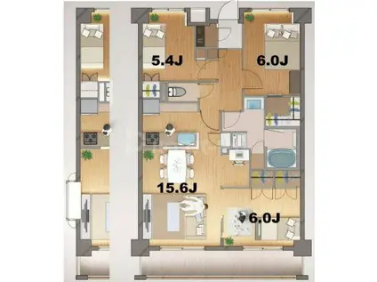 ステラメゾン田端(3LDK/1階)の間取り写真