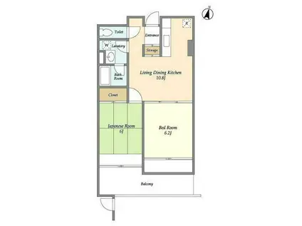 目黒LFV(2LDK/3階)の間取り写真